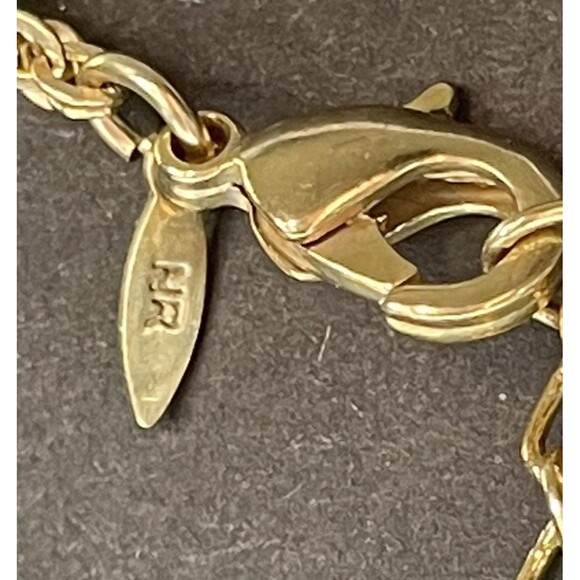 AVON signed Necklace Double Strand Chain Crystal Dangles Gold Tone Sparkle Bling - Picture 13 of 16